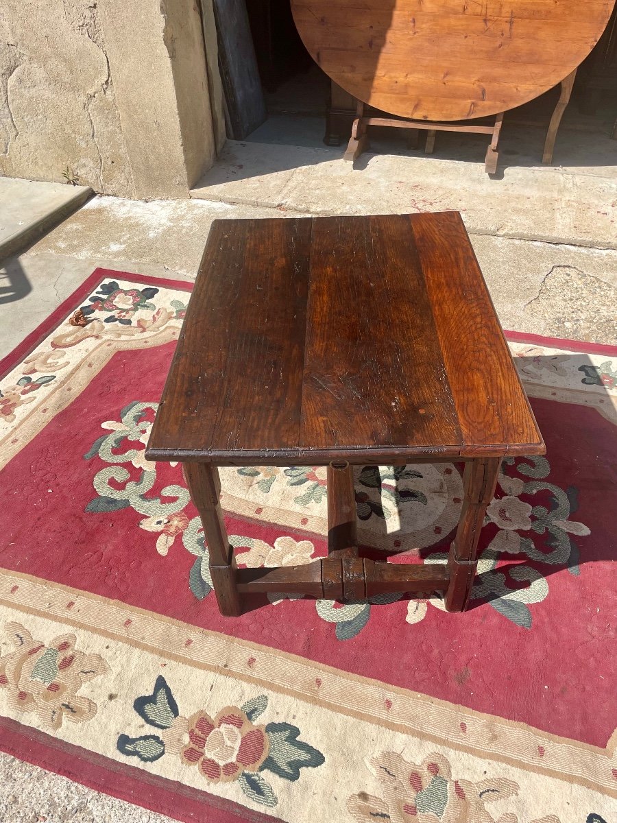 Petite, Table D’entre Deux Louis XIII, En Chêne,d’époque 17eme Siècle.-photo-1