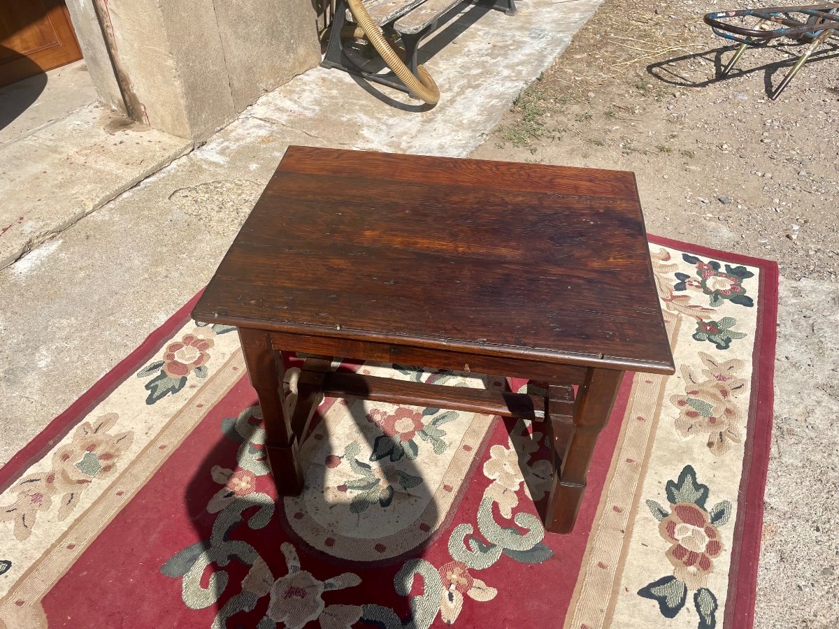 Petite, Table D’entre Deux Louis XIII, En Chêne,d’époque 17eme Siècle.-photo-2