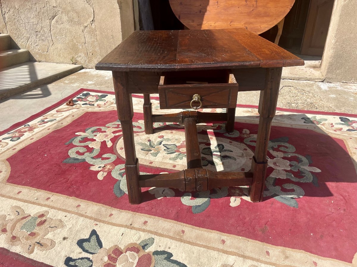 Petite, Table D’entre Deux Louis XIII, En Chêne,d’époque 17eme Siècle.