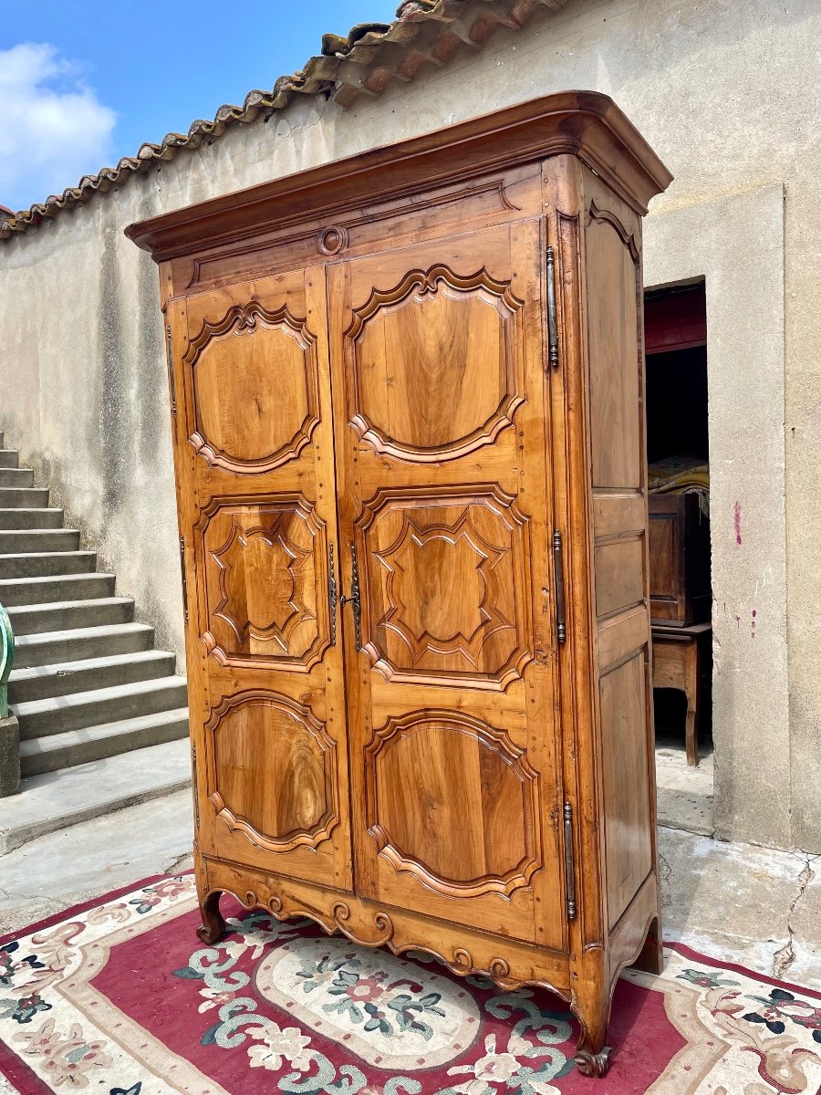 Armoire,,,,, Louis XIV, In Blond Walnut From The 18th Century -photo-2