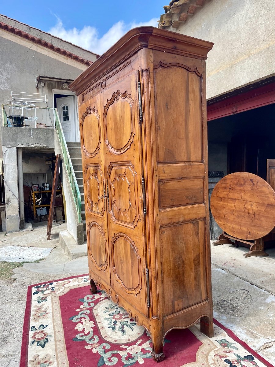 Armoire,,,,, Louis XIV, In Blond Walnut From The 18th Century -photo-3