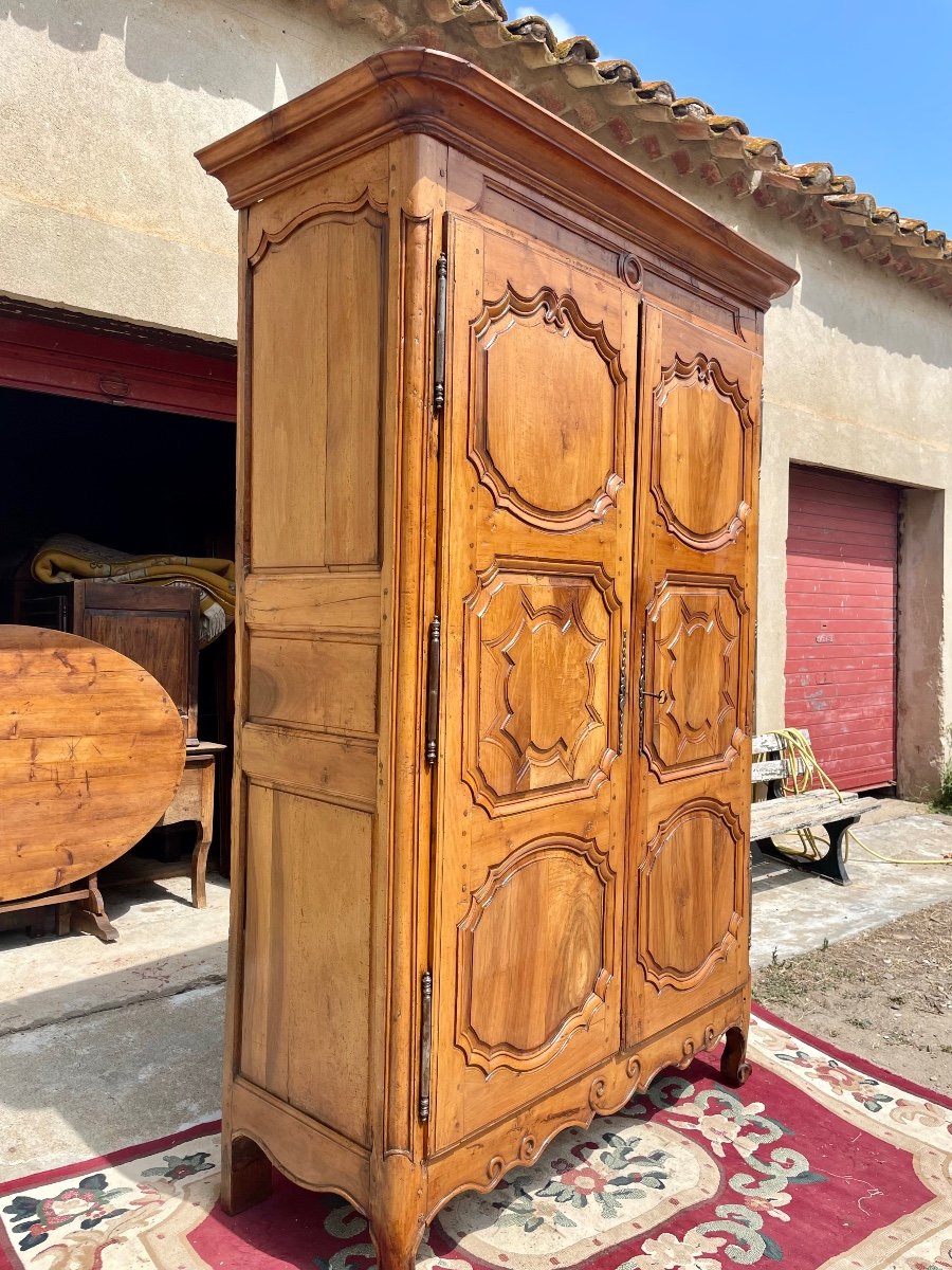 Armoire,,,,, Louis XIV, In Blond Walnut From The 18th Century -photo-4