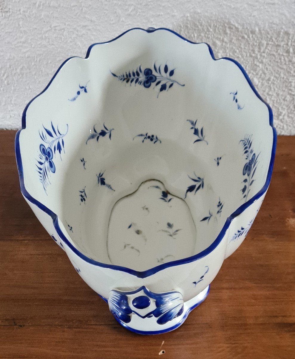 19th Century Delft Earthenware Planter -photo-3