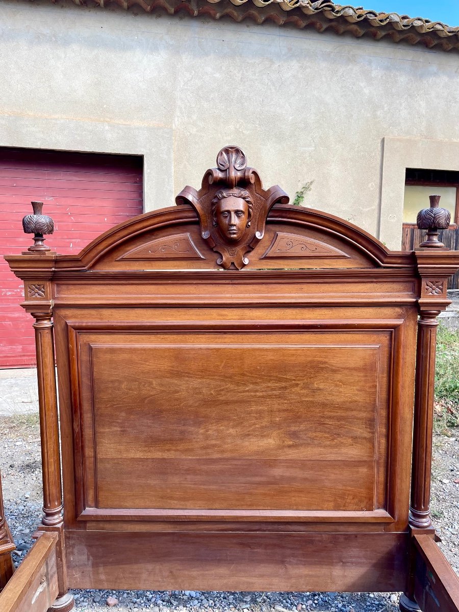 Louis XVI Style Bedroom In Walnut From The 19th Century -photo-2