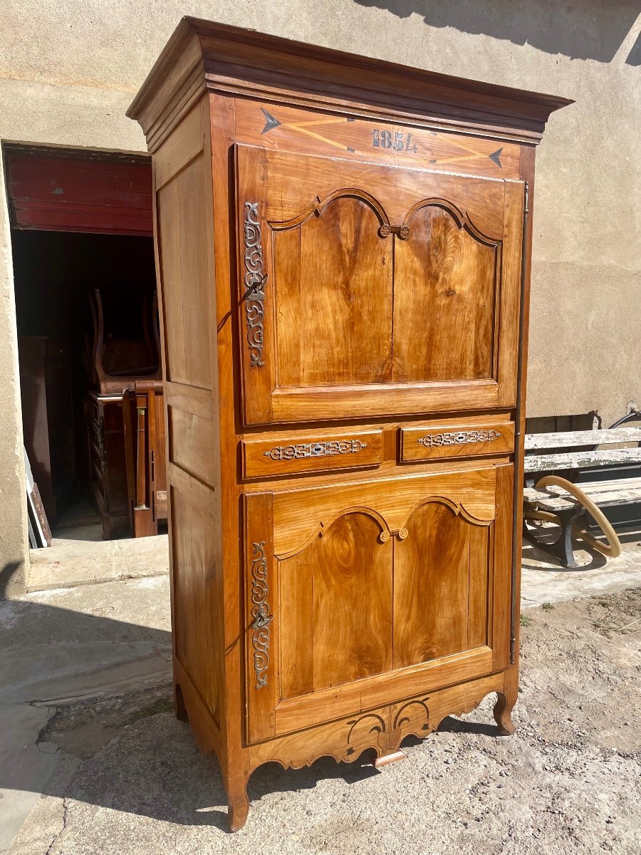 Louis XV Period Walnut Cabinet, 19th Century.-photo-3