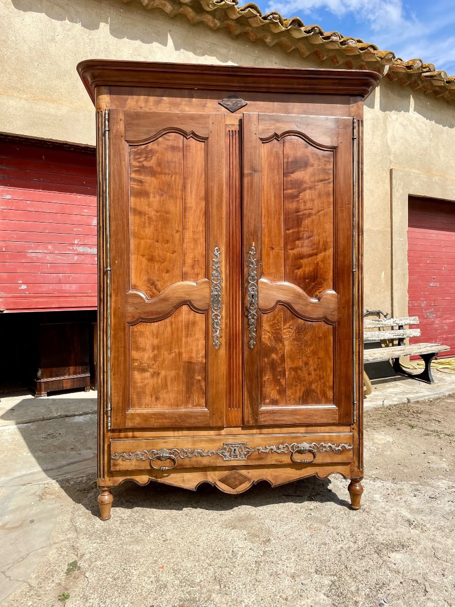 Armoire, Transition Louis XV, Louis XVI En Noyer D’époque  XVIIIem Siècle.-photo-2