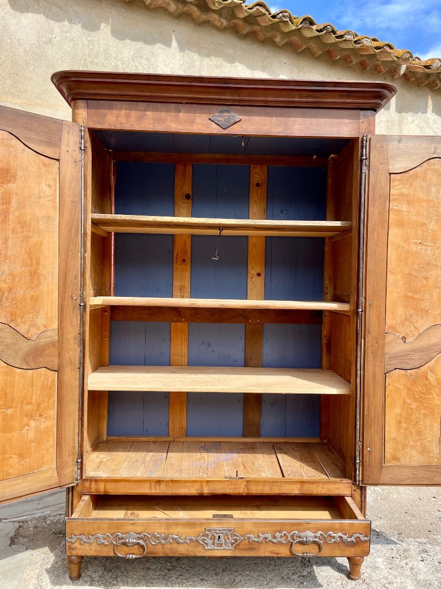 Wardrobe, Transition Louis XV, Louis XVI In Walnut From The 18th Century.-photo-6