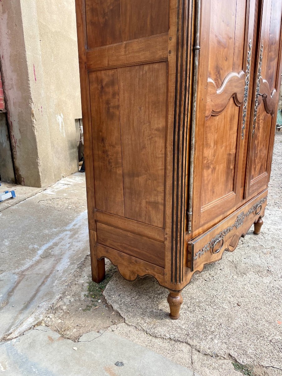 Wardrobe, Transition Louis XV, Louis XVI In Walnut From The 18th Century.-photo-7