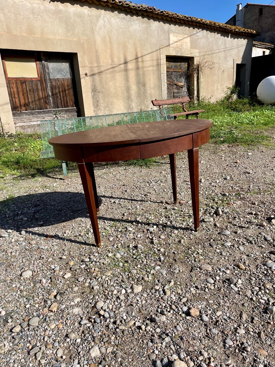 Louis XVI Mahogany Dining Table From The 19th Century.-photo-3