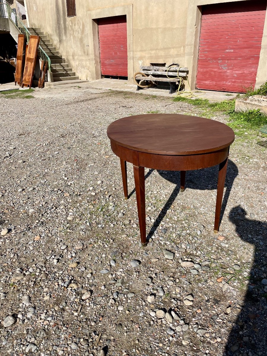 Louis XVI Mahogany Dining Table From The 19th Century.-photo-4