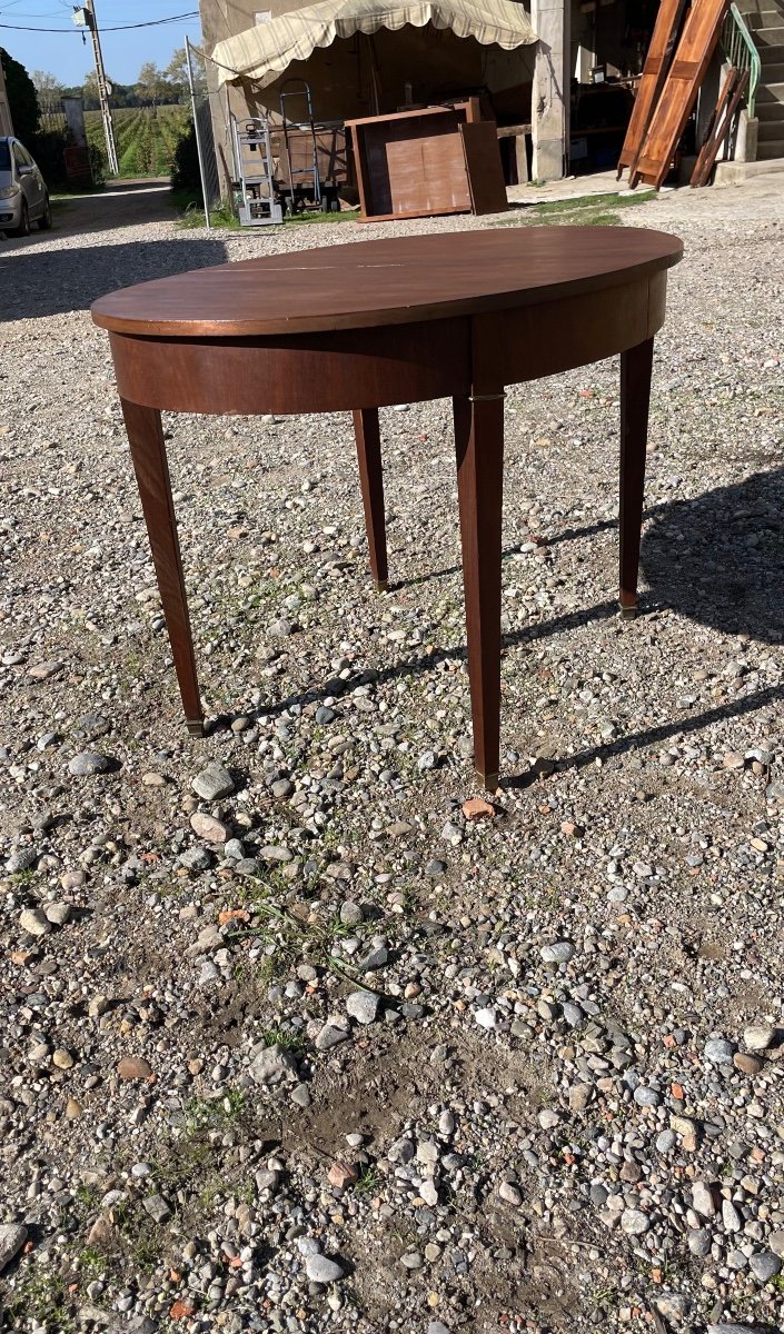 Louis XVI Mahogany Dining Table From The 19th Century.-photo-5