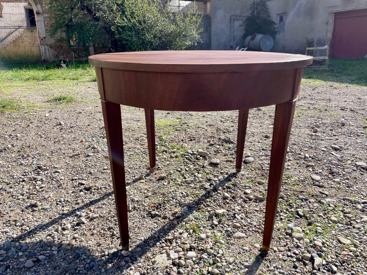 Louis XVI Mahogany Dining Table From The 19th Century.-photo-6