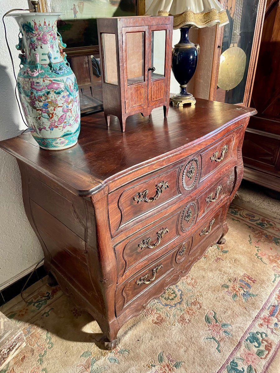 Commode, Louis XV, Tombeau, Bordelaise ,d’époque XIXé Siècle.-photo-4