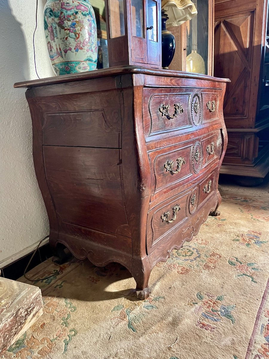 Commode, Louis XV, Tombeau, Bordelaise ,d’époque XIXé Siècle.-photo-2