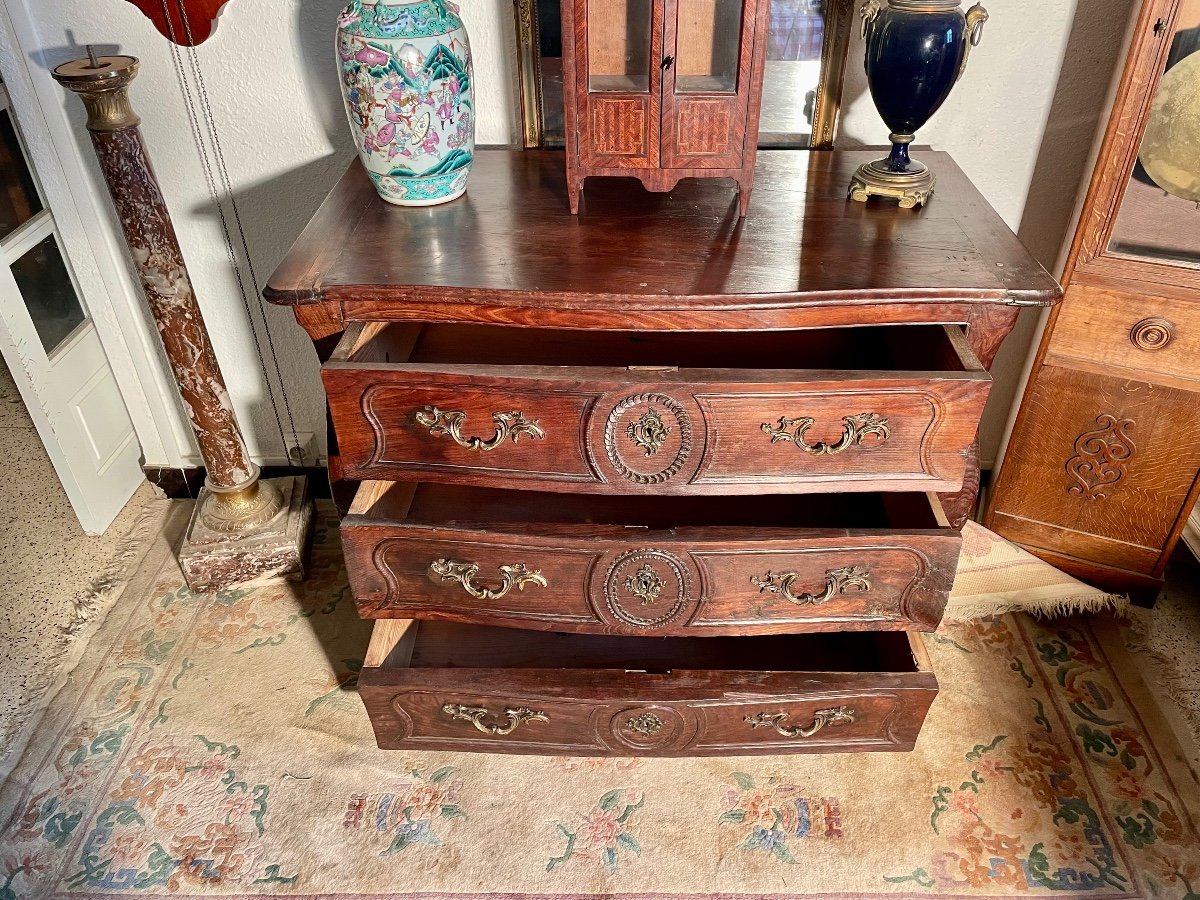 Commode, Louis XV, Tombeau, Bordelaise ,d’époque XIXé Siècle.-photo-5