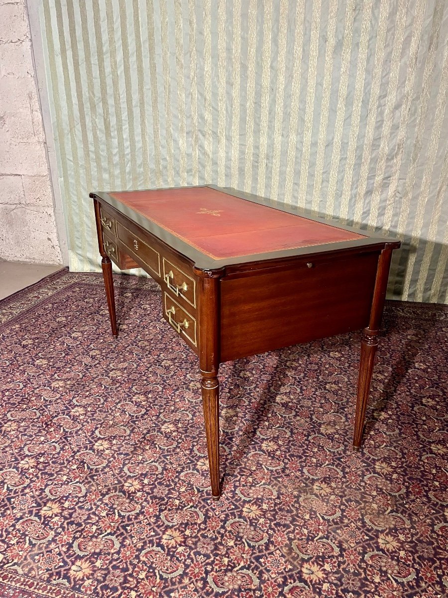 Bureau,, Double Face Louis XVI En Acajou époque, 1900.-photo-2