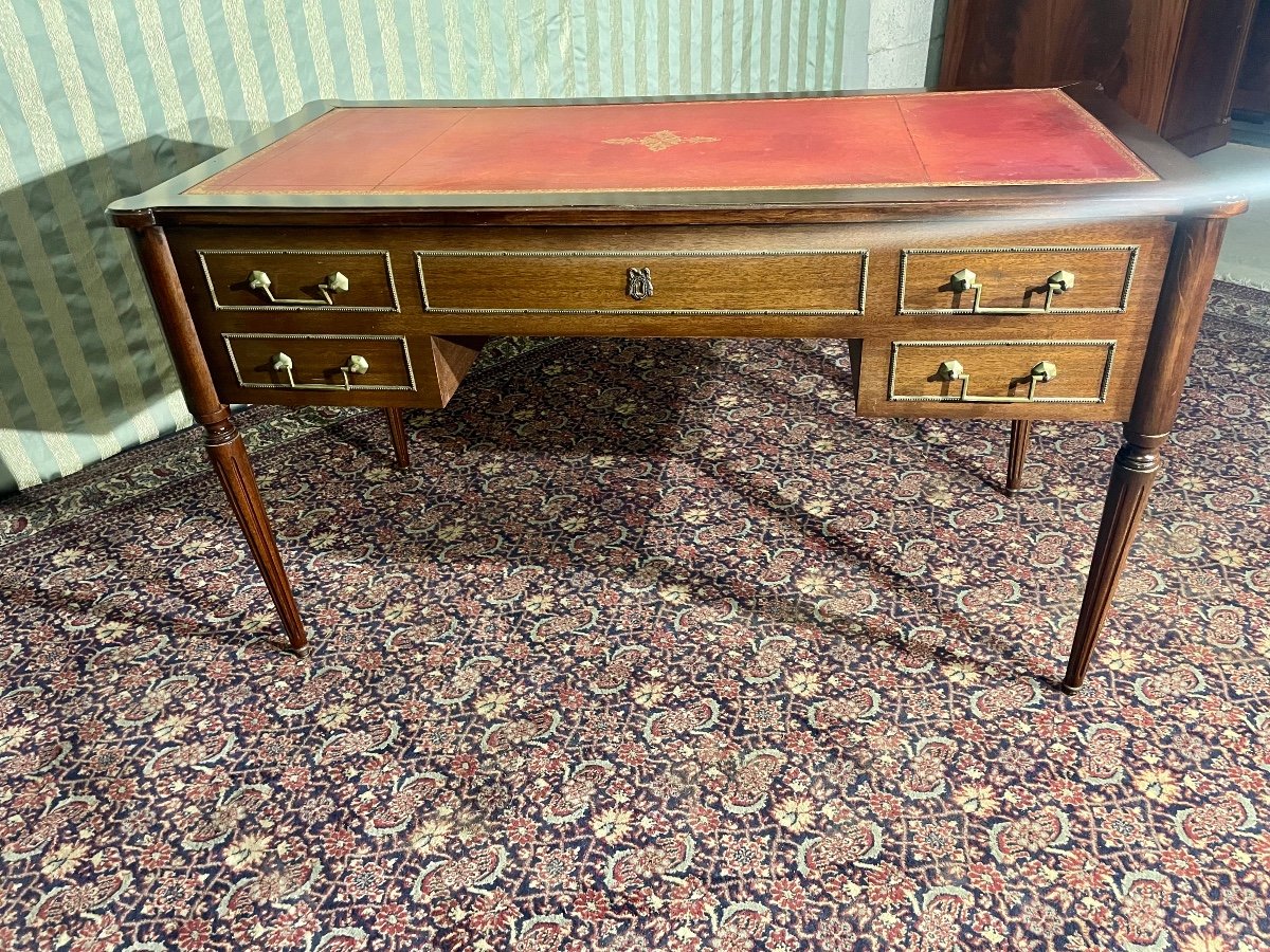 Bureau,, Double Face Louis XVI En Acajou époque, 1900.-photo-4