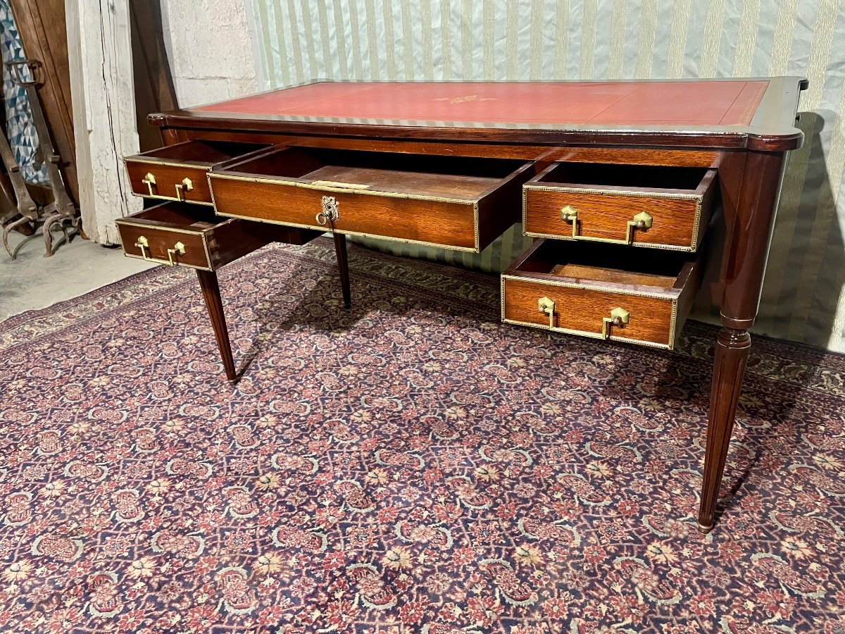 Bureau,, Double Face Louis XVI En Acajou époque, 1900.-photo-8