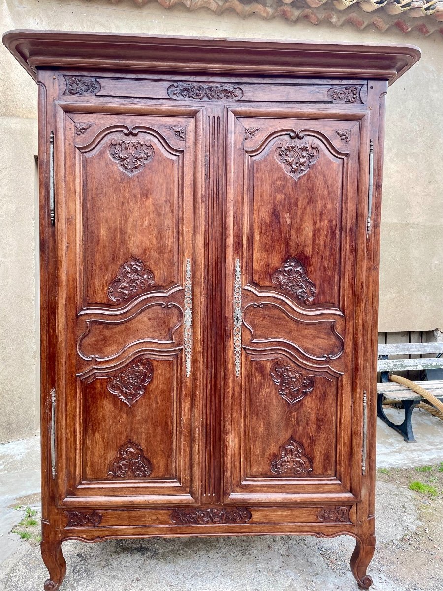 18th Century Regency Oak Wardrobe.-photo-3