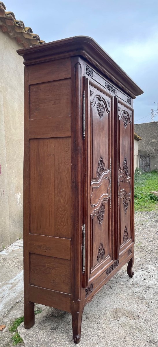 18th Century Regency Oak Wardrobe.-photo-6