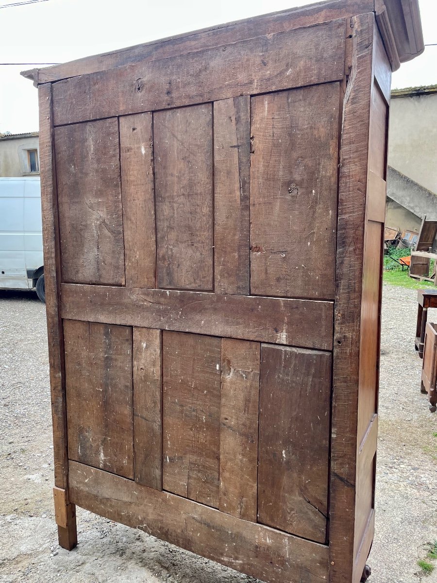 18th Century Regency Oak Wardrobe.-photo-7