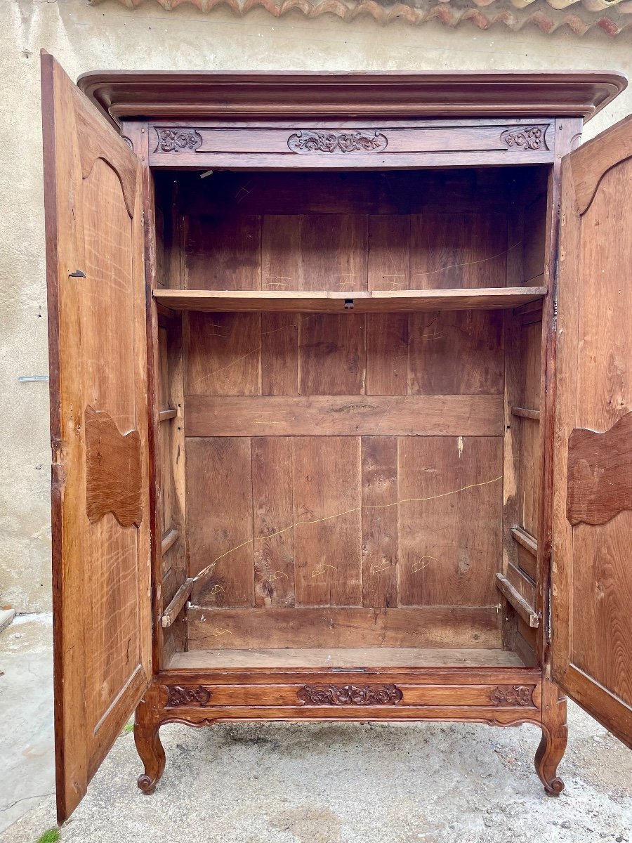 18th Century Regency Oak Wardrobe.-photo-8