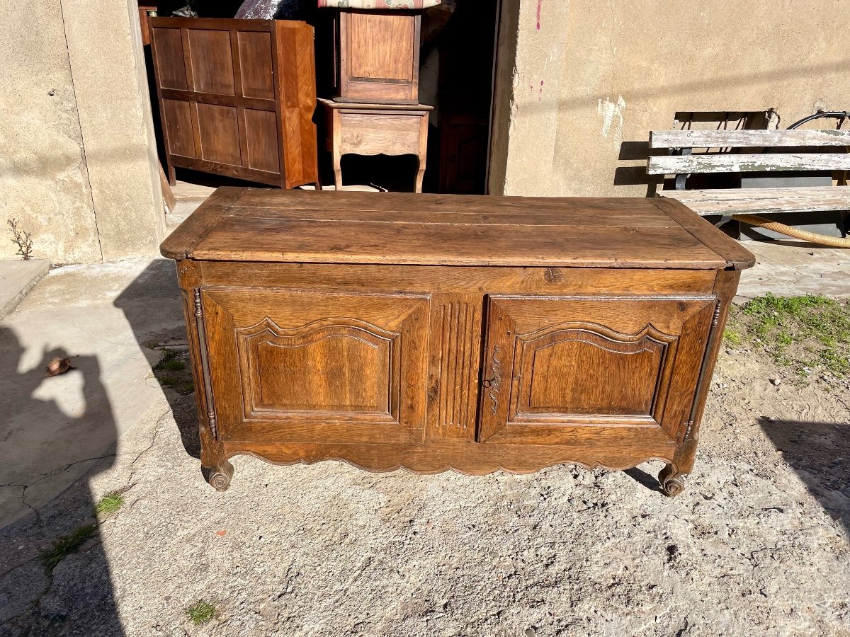 Buffet, Deux Portes Louis XV, En Chêne D’époque XVIIIem Siècle.-photo-2