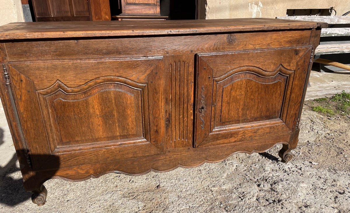 Buffet, Deux Portes Louis XV, En Chêne D’époque XVIIIem Siècle.-photo-6