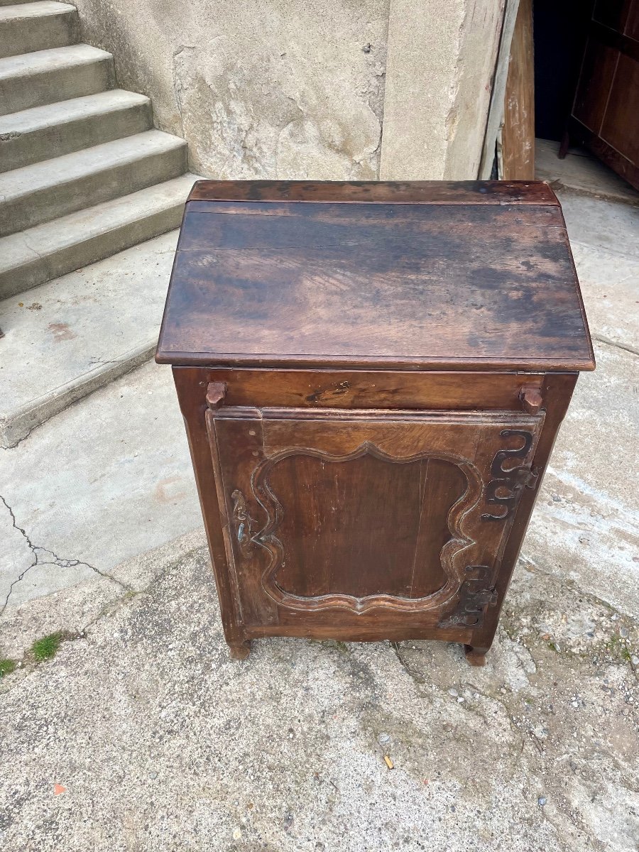 Jam Cup, Writing Desk, Regency In Walnut From The 18th Century.-photo-2