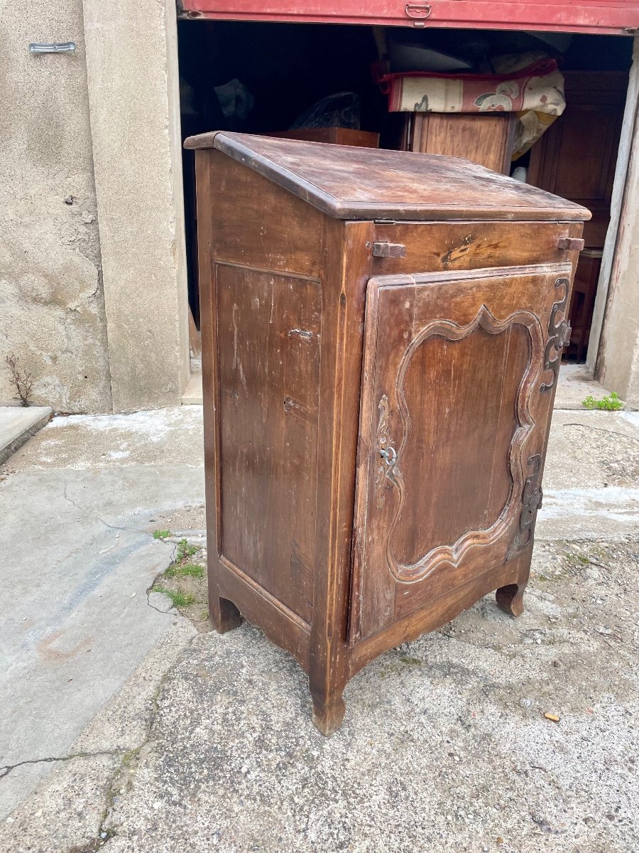 Jam Cup, Writing Desk, Regency In Walnut From The 18th Century.-photo-3