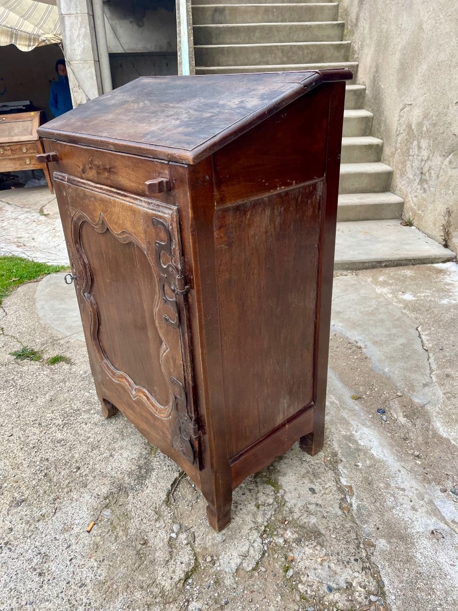 Jam Cup, Writing Desk, Regency In Walnut From The 18th Century.-photo-1