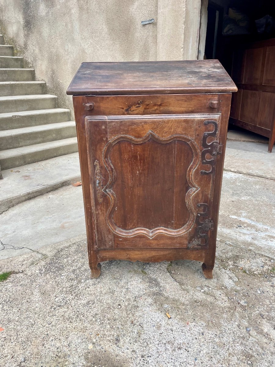 Jam Cup, Writing Desk, Regency In Walnut From The 18th Century.