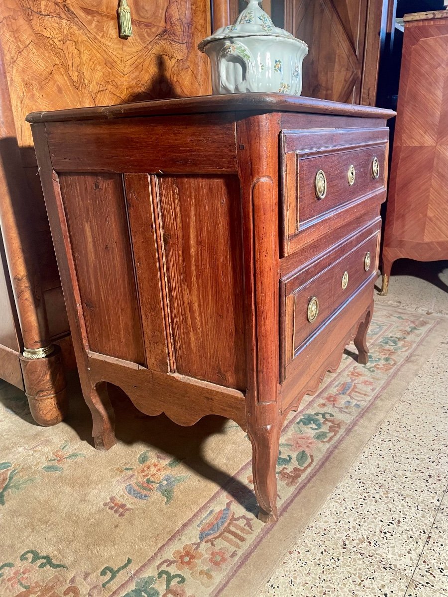 Petite Commode Provençale Louis XV En Noyer D époque XVIIIem.-photo-2