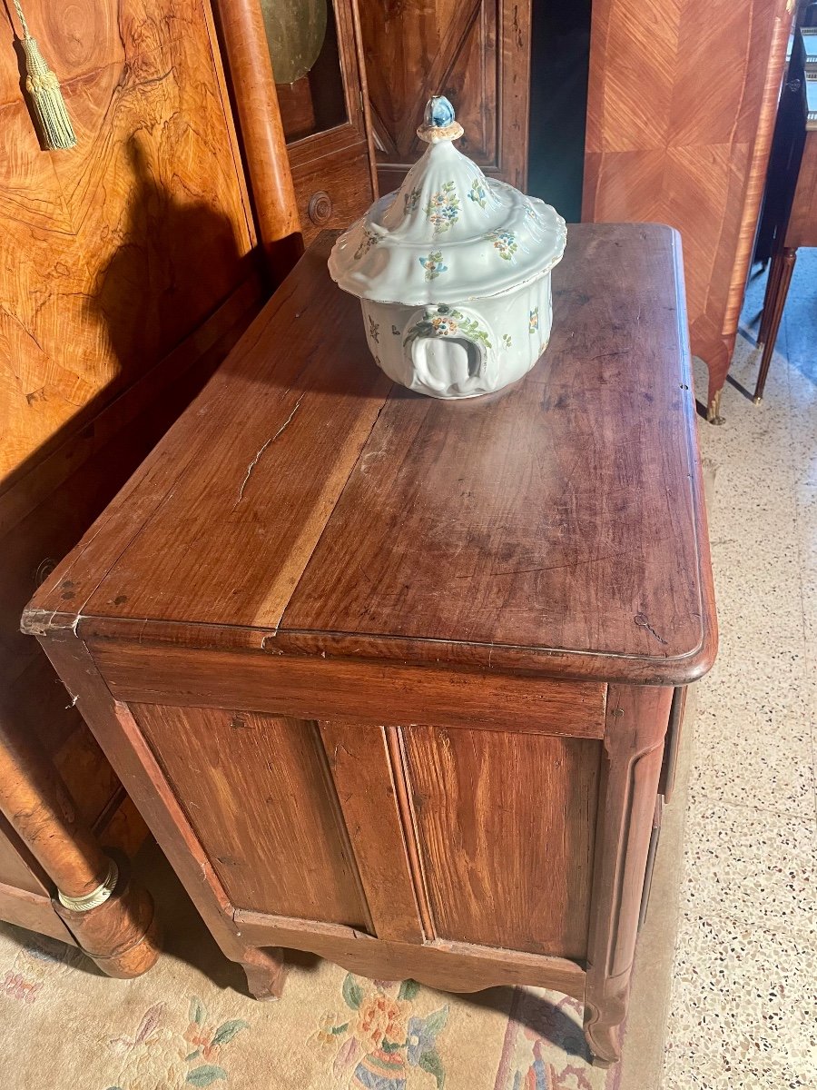 Petite Commode Provençale Louis XV En Noyer D époque XVIIIem.-photo-3