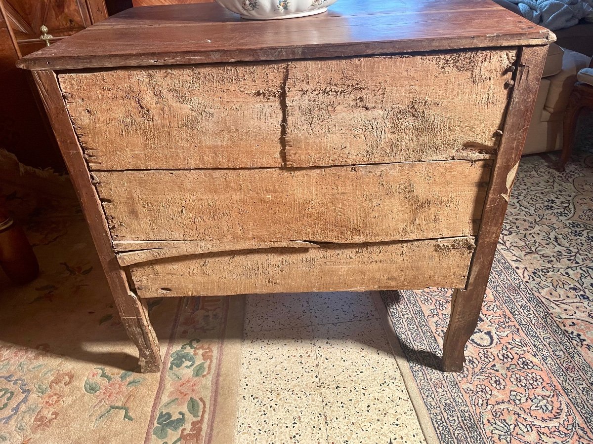 Petite Commode Provençale Louis XV En Noyer D époque XVIIIem.-photo-5