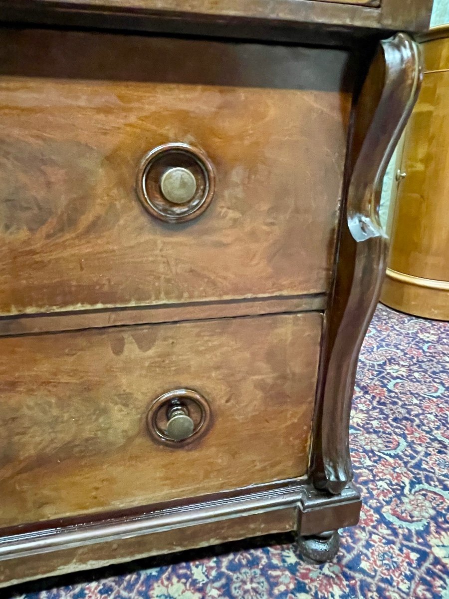 19th Century English Mahogany Chest Of Drawers.-photo-2