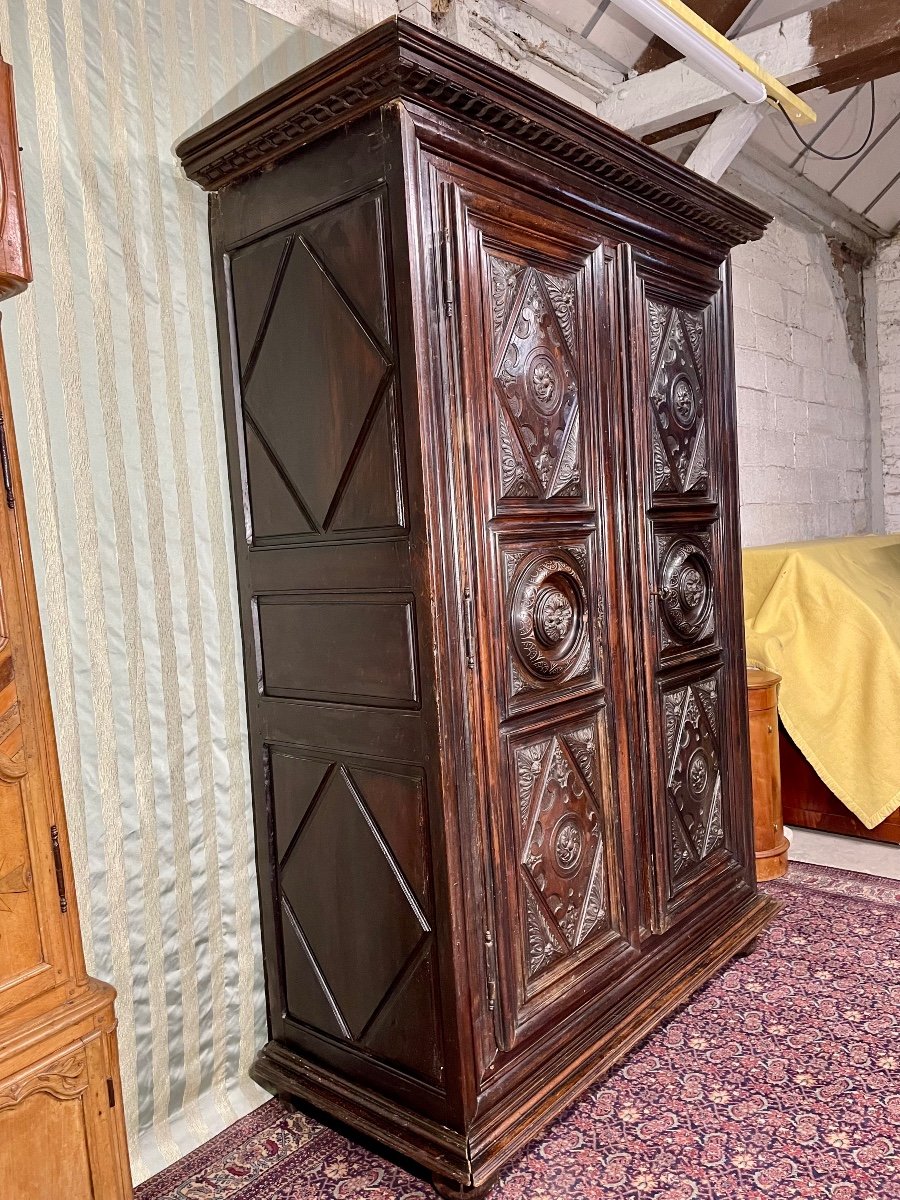 , Wardrobe,,,,,, Louis XIII, From A 17th Century Chateau.-photo-3