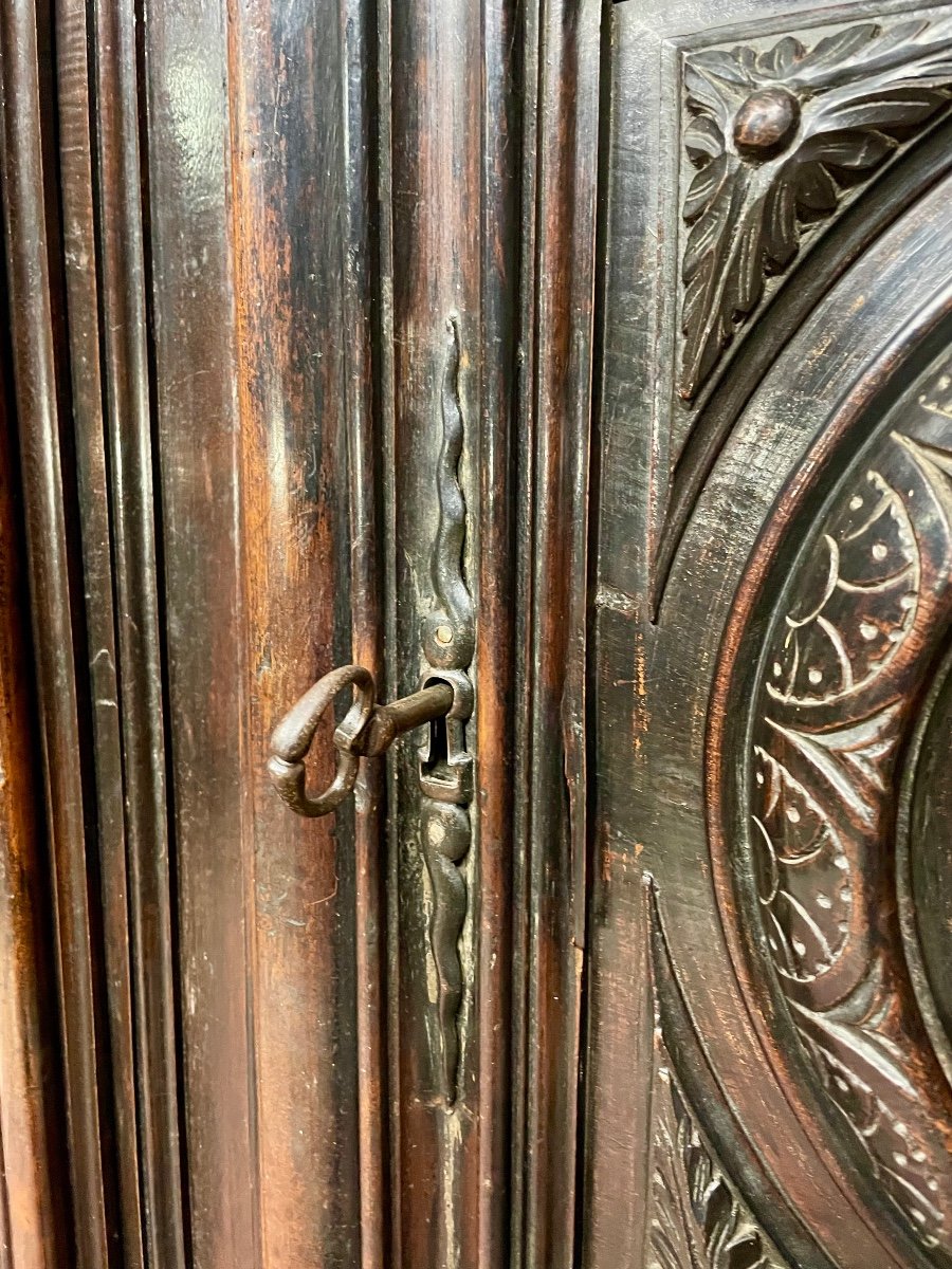 , Armoire,,,,,, Louis XIII, De Château D époque XVIIem Siècle.-photo-4