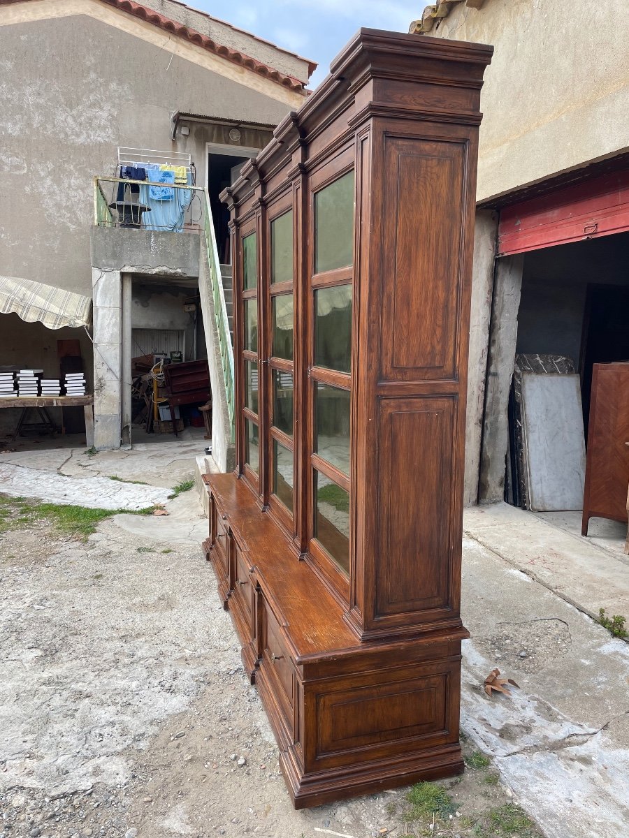 Large Library,,,directoire In Walnut, Solid Period, 1930.-photo-3