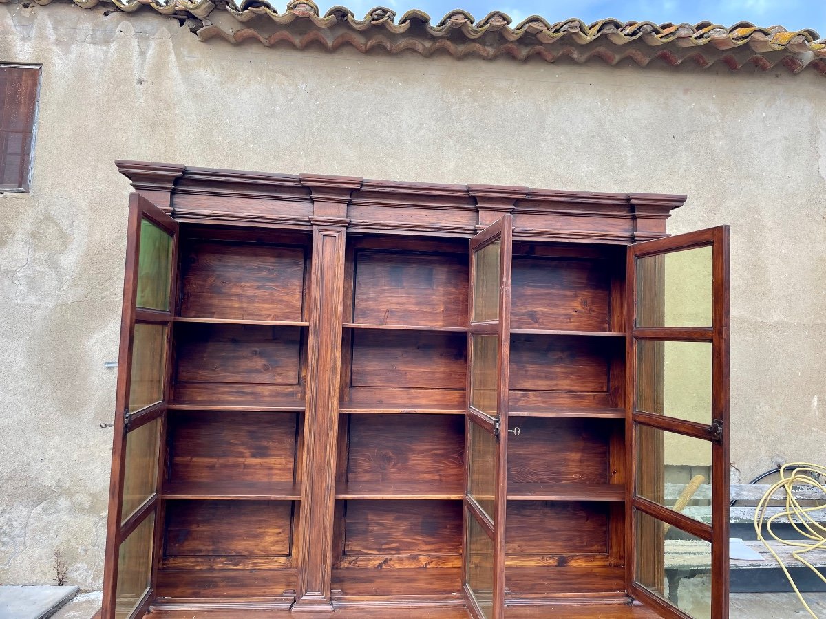 Large Library,,,directoire In Walnut, Solid Period, 1930.-photo-5