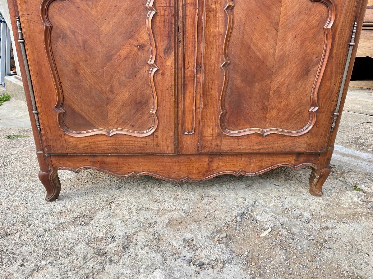 Louis XV Wardrobe In Cherry Wood From The 18th Century. -photo-8