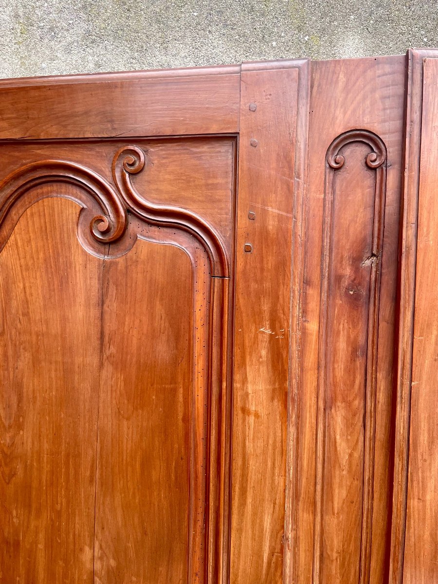 Pair Of Louis XV Cherry Wood Doors From The 17th Century.-photo-7