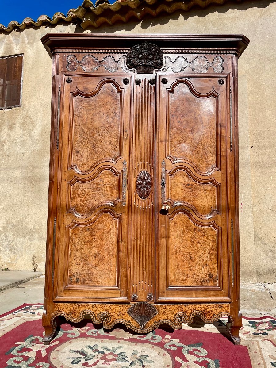 Wardrobe,,,,, Wedding, Bressane, Louis XV Period 18th Century.-photo-2