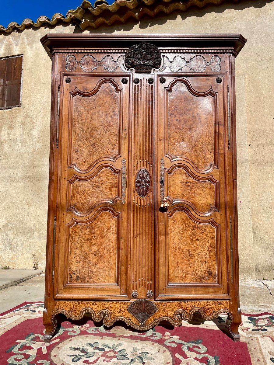 Wardrobe,,,,, Wedding, Bressane, Louis XV Period 18th Century.-photo-3