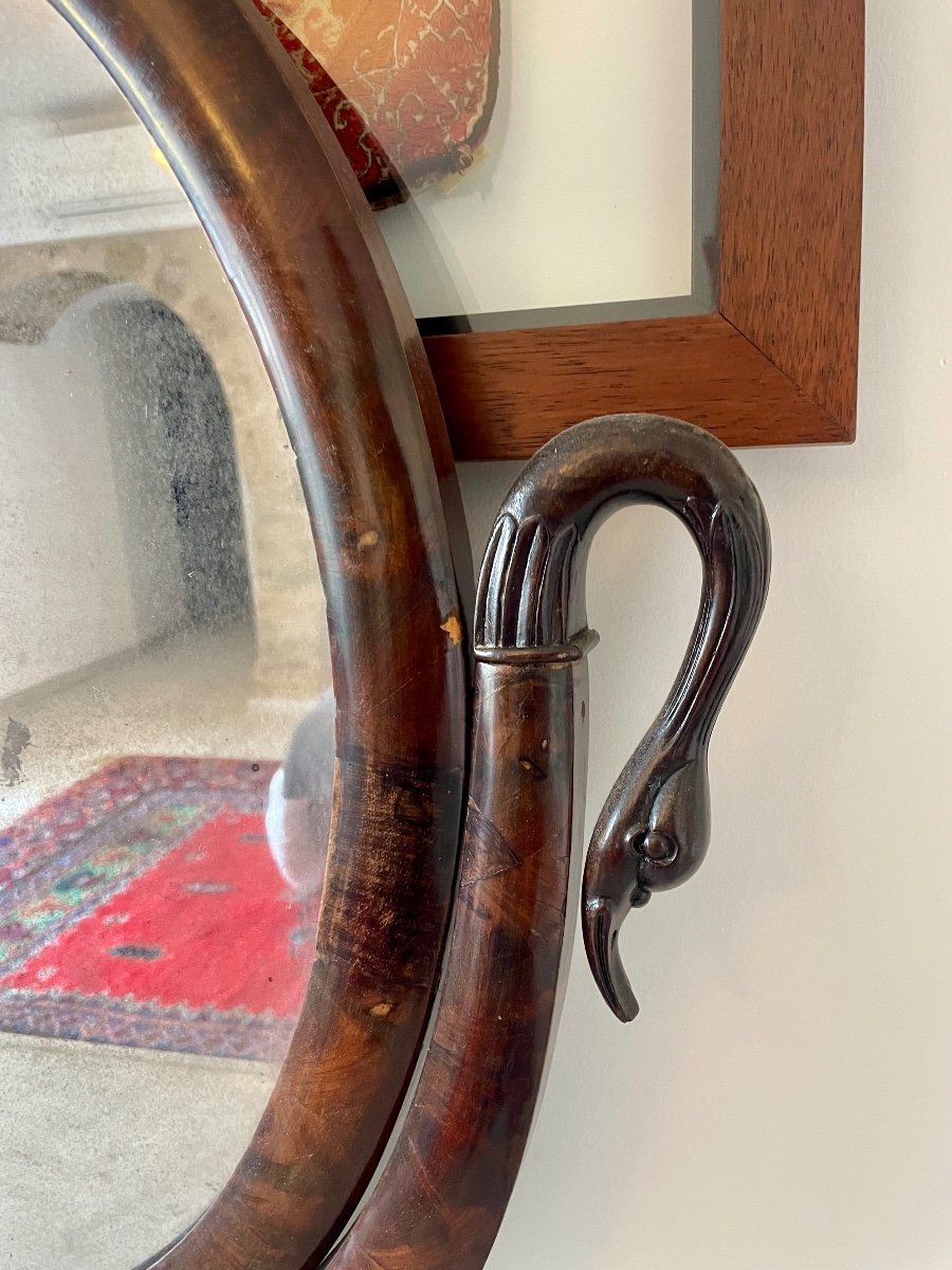 Dressing Table, Empire In Mahogany From The 19th Century.-photo-4