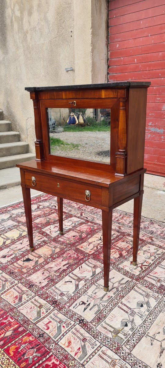 Bonheur Du Jour Empire Mahogany Desk, 19th Century -photo-3