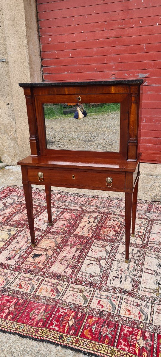 Bonheur Du Jour Empire Mahogany Desk, 19th Century -photo-4