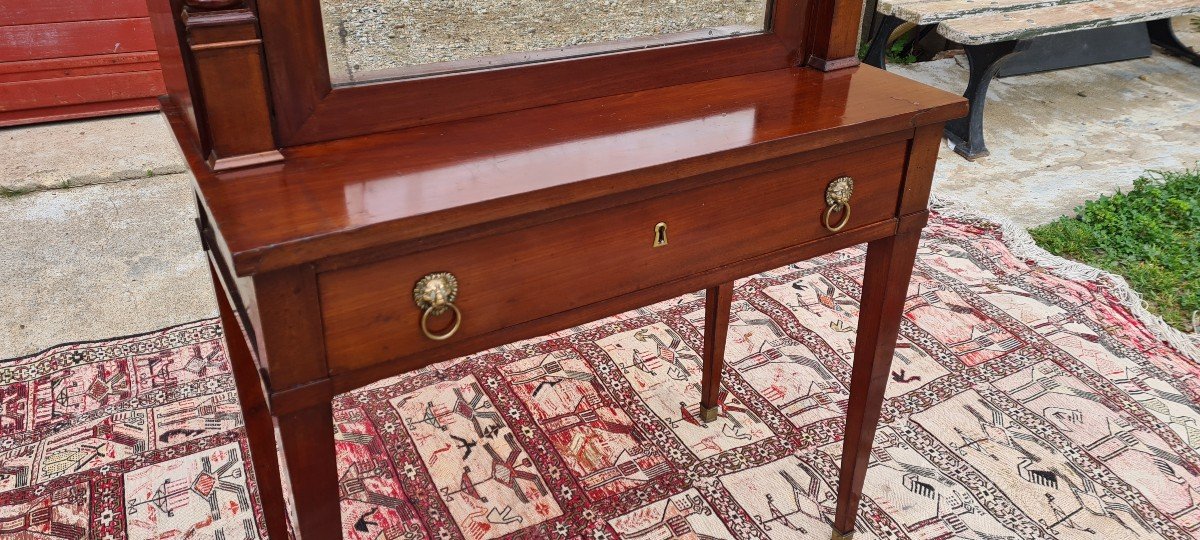 Bonheur Du Jour Empire Mahogany Desk, 19th Century -photo-4