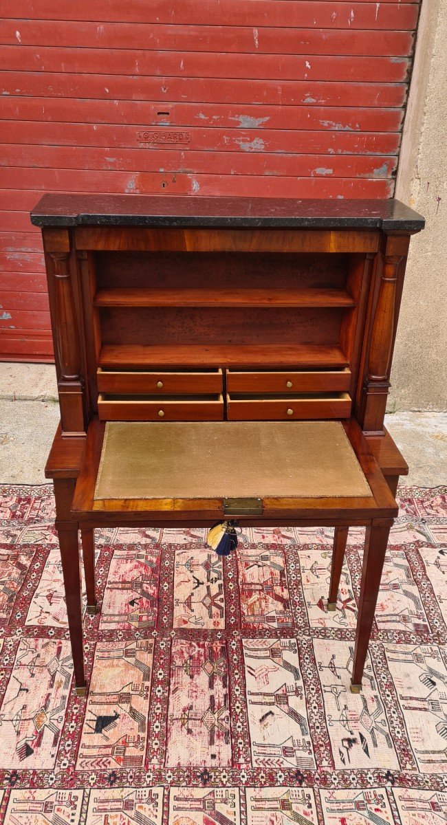 Bonheur Du Jour Empire Mahogany Desk, 19th Century -photo-5