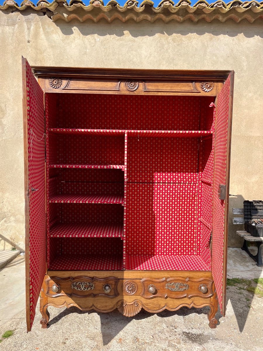 Armoire Louis XV En Chêne D époque XVIIIem Siècle.-photo-7